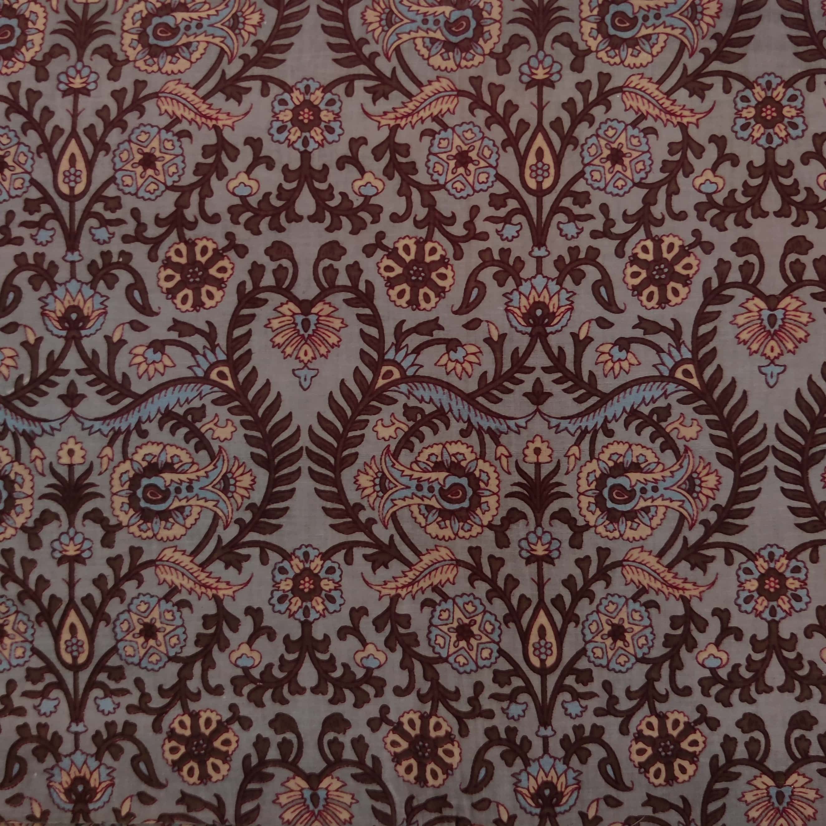 Pure Cotton Jaipuri All Over Pattern Hand Block Printed Fabric – Sanskruti