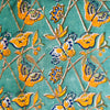 Pure Cotton Jaipuri Blue With Yellow Butterflies Hand Block Print Fabric