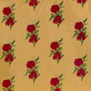 Pure Cotton Jaipuri Brown With Rose Hand Block Print Fabric