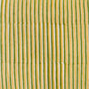 Pure Cotton Jaipuri Cream Sandy And Green Stripes Hand Block Print Fabric