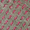 Pure Cotton Jaipuri Grey With Pink Camel Hand Block Print Fabric
