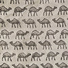 Pure Cotton Jaipuri Light Grey With Grey Camel Hand Block Print Fabric