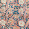 Pure Cotton Jaipuri Lilac With Wild Flower Jaal Hand Block Print Fabric