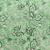 Pure Cotton Jaipuri Pastel Green With Wild Flower Hand Block Print Fabric