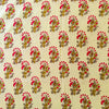 Pure Cotton Jaipuri Pastel Yellow With Tiny Mehendi Motif Hand Block Print Fabric