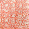 Pure Cotton Jaipuri Peach Simple Floral Jaal Hand Block Print Fabric