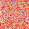 Pure Cotton Jaipuri Peach With Shoeflower Jaal Hand Block Print Fabric