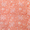 Pure Cotton Jaipuri Peach With White Flower Jaal Hand Block Print Fabric