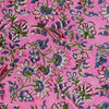 Pure Cotton Jaipuri Pink With Beautiful Floral Jaal Hand Block Print Fabric