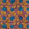 Pure Cotton Jaipuri Purple With Blue Yellow Flower Jaal Hand Block Print Fabric