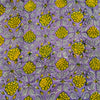 Pure Cotton Jaipuri Purple With Yellow Flower Jaal Hand Block Print Fabric