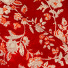 Pure Cotton Jaipuri Red With Peach And White Jaal Hand Block Print Fabric