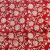 Pure Cotton Jaipuri Reddish Mauve With Wild Flower Jaal Hand Block Print Fabric