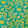 Pure Cotton Jaipuri Sea Blue With Wild Berries Jaal Hand Block Print Blouse Fabric ( 95 Cm )