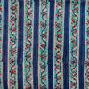 Pure Cotton Jaipuri Shades Of Blue Borders Hand Block Print  blouse piece (0.85 meter) fabric
