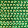 Pure Cotton Jaipuri Teal Green With Tiny Camel Hand Block Print Fabric