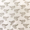 Pure Cotton Jaipuri White With Grey Chimni Hand Block Print Fabric
