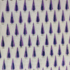 Pure Cotton Jaipuri White With Purple Mini Ashoka Tree Hand Block Print Fabric