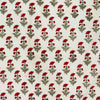 Pure Cotton Jaipuri White With Tiny Rose Plant Motif Hand Block Print Blouse Fabric (75 CM)