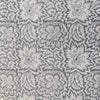 Pure Cotton Jaipuri White With Wild Flower All Over Pattern and Block Print Fabric