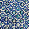 Pure Cotton Jaipuri With Blue Tile Pattern Hand Block Print Fabric