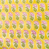 Pure Cotton Jaipuri With Pink Motif Hand Block Print Fabric