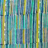 Pure Cotton Jaipuri With Shades of Blue And Green Lines Hand Block Print Fabric