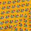 Pure Cotton Jaipuri Yellow Mustard With Flower Motif hand Block Print Fabric