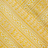 Pure Cotton Jaipuri Yellow With Intricately Patterned  Blouse Stripes fabric (1 meter)