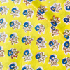 Pre-cut (1.50  meter) Pure Cotton Jaipuri Yellow With Tiny Blue Flower Motif Hand Block Print Fabric