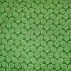 Pure Cotton Kaatha Green With Three Petal Motif Hand Block Print Fabric