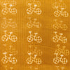Pure Cotton Kaatha Mustard With Cycle Hand Block Print Fabric