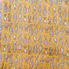 Pure Cotton Kaatha Yellow With Fish Hand Block Print Fabric