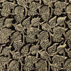 Pure Cotton Kalamkari Dull Black With Grey Peepal Leaves Jaal Hand Block Print Fabric