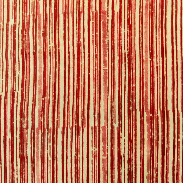 Pure Cotton Kalamkari Rustic Stripes Hand Block Print Fabric