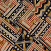 Pure Cotton Kalamkari Tribal Grey Mustard Rust Geometric Hand Block Print Fabric