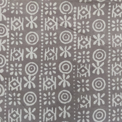 Pure Cotton Kashish With Tribal Motifs Hand Block Print Fabric