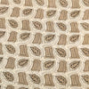 Pure Cotton Light Kashish With Dark Kashish Random Motifs Hand Block Print Blouse Fabric ( 1.25 Meter )