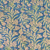 PureCotton Light Soft Blue With Green And White Hand Block Print Fabric