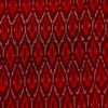 Pure Cotton Maroon Ikkat With Red And Cream Honey Comb Weave Hand Woven Fabric