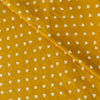 Pure Cotton Mustard Dabu With Tiny Dots Hand Block Print Fabric