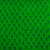 Pure Cotton Napthol Discharge Dark Green With Fish Bone Motifs Hand Block Print Fabric