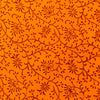 Pure Cotton Orange With Maroon Jaal Hand Block Print Blouse Fabric (90 cm)