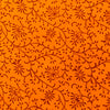 Pure Cotton Orange With Maroon Jaal Hand Block Print Fabric