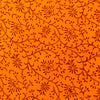 Pure Cotton Orange With Maroon Jaal Hand Block Print Blouse Piece Fabric ( 95 cm )
