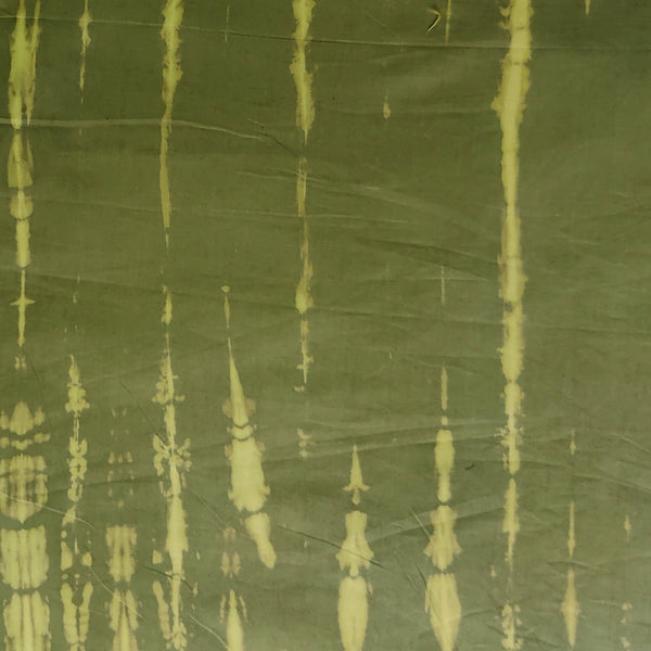 Pure Cotton Pastel Shale Yellowish Green Shibori Fabric