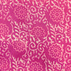 Pure Cotton Pink Dabu With Pink Pink And Cream Jaal Hand Block Print Fabric