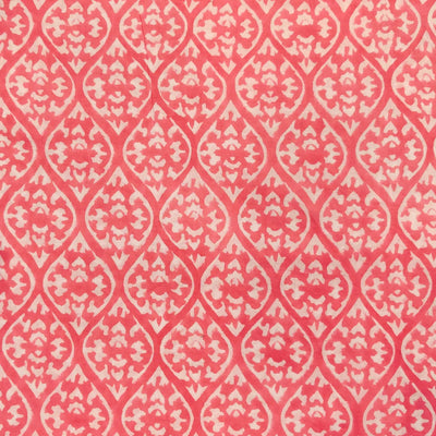 Pure Cotton Pink Jaipuri Cacoon Jaali Hand Block Print blouse Fabric(0.80 meter)