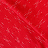 Pure Cotton Red Ikkat With Grey Meteor Shower Weave Woven Fabric