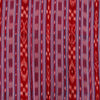 Pure Cotton Sambhalpuri Ikkat Purple Maroon  With Intricate Stripes Hand Woven Fabric